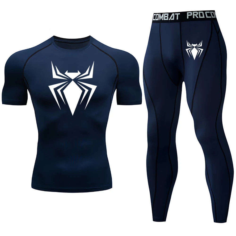 Ensemble de sport compression – Design Arachnéen